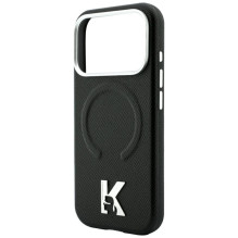 KARL LAGERFELD case for IPHONE 18 Pro Max / 17 Pro Max compatible with MagSafe (Grained Embossed Ring & Kameo Logo) KARL LAGERFELD case for IPHONE 18 Pro Max / 17 Pro Max compatible with MagSafe (Grained Embossed Ring & Kameo Logo)