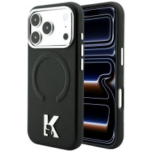 KARL LAGERFELD case for IPHONE 18 Pro Max / 17 Pro Max compatible with MagSafe (Grained Embossed Ring & Kameo Logo) KARL LAGERFELD case for IPHONE 18 Pro Max / 17 Pro Max compatible with MagSafe (Grained Embossed Ring & Kameo Logo)