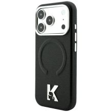 KARL LAGERFELD case for IPHONE 18 Pro Max / 17 Pro Max compatible with MagSafe (Grained Embossed Ring & Kameo Logo) KARL LAGERFELD case for IPHONE 18 Pro Max / 17 Pro Max compatible with MagSafe (Grained Embossed Ring & Kameo Logo)