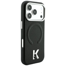 KARL LAGERFELD case for IPHONE 18 Pro Max / 17 Pro Max compatible with MagSafe (Grained Embossed Ring & Kameo Logo) KARL LAGERFELD case for IPHONE 18 Pro Max / 17 Pro Max compatible with MagSafe (Grained Embossed Ring & Kameo Logo)