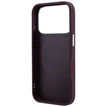 KARL LAGERFELD case for IPHONE 18 Pro / 17 Pro compatible with MagSafe (Ring Stand 360 Saffiano Classic Logo) burgundy
