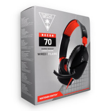 Wired headphones Jack 3,5 mm with microphone Turtle Beach Recon 70N red and black