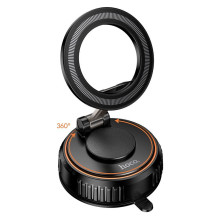 Car phone holder compatible with MagSafe with suction cup Hoco H105 black Car phone holder compatible with MagSafe with suction cup Hoco H105 black