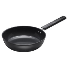 Frying pan with lid Fiskars Hard face, 28 cm, aluminium