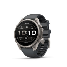 Garmin „Fenix 9“ Pro - 47mm Titanas su Graphite / juoda silikonine apyranke