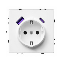 Kištukinis lizdas su USB...