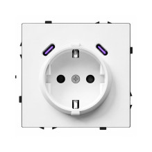 Kištukinis lizdas su USB...