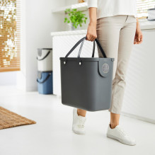 Atliekų Kibiras - ROTHO Albula 25L Technopolimeras Antracitas Atliekų Kibiras - ROTHO Albula 25L Technopolimeras Antracitas