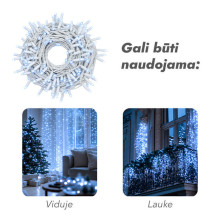 Lauko ir vidaus girlianda (šaltai baltos LED lemputės) 10 m PROLED balta Lauko ir vidaus girlianda (šaltai baltos LED lemputės) 10 m PROLED balta