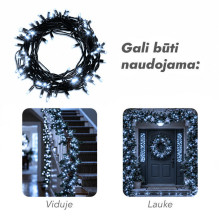 Lauko ir vidaus girlianda (šaltai baltos LED lemputės) 100 m PROLED juoda Lauko ir vidaus girlianda (šaltai baltos LED lemputės) 100 m PROLED juoda
