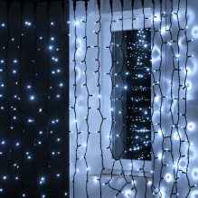 Lempučių užuolaida (šaltai baltos LED lemputės) PROLED IP67 6x2 m