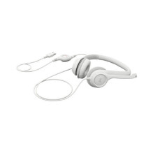 LOGITECH H390 Headset on-ear wired USB-A off-white