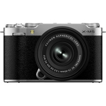 Sisteminis Fotoaparatas - FUJIFILM X-M5 + XC15-45 Sidabrinis