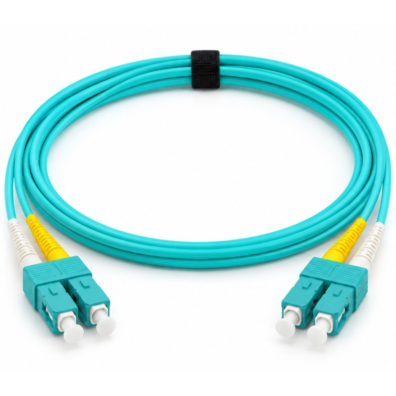 Optical patch cord, Duplex SC / SC MM OM3, LSZH. 1.5 m