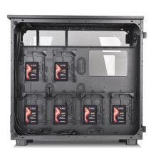 „Thermaltake View 91 TG RGB Ultra Tower“ juodas korpusas „Thermaltake View 91 TG RGB Ultra Tower“ juodas korpusas