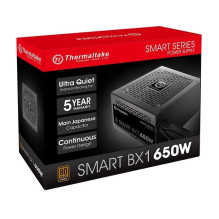 „Thermaltake Smart BX1“ maitinimo blokas 650 W 24 kontaktų ATX ATX juodas „Thermaltake Smart BX1“ maitinimo blokas 650 W 24 kontaktų ATX ATX juodas
