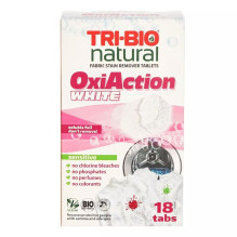 tri-bio TRI-BIO TABLETĖS VEĻAS MAZGĀŠANAI OXY-ACTIOON BALTA 18 TAB 0139