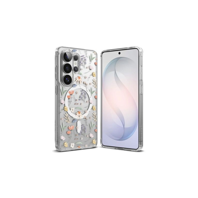 Ringke Galaxy S26 Ultra dėklas Fusion Design magnetinėmis sausiomis gėlėmis