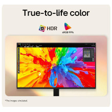 LCD Monitor, LG, 27 ", 1920 x 1080 pixels, Full HD, Native aspect ratio 16:9, LCD, Flat, 27U411B-B