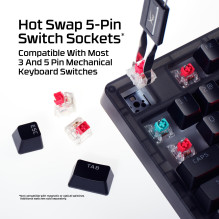 KEYBOARD ORIGINS 2 1800 RGB / BLACK B4QS4AA ABA HYPERX