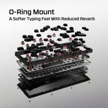 KEYBOARD ORIGINS 2 1800 RGB / BLACK B4QS4AA ABA HYPERX