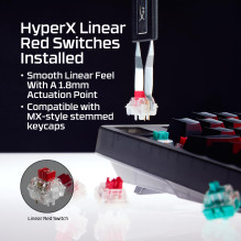 KEYBOARD ORIGINS 2 1800 RGB / BLACK B4QS4AA ABA HYPERX