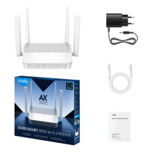 Cudy WR3000S wireless router Gigabit Ethernet Dual-band (2.4 GHz / 5 GHz) Cudy WR3000S wireless router Gigabit Ethernet Dual-band (2.4 GHz / 5 GHz)