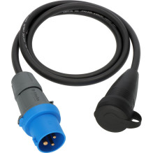 Power strip 1.5 m 1 x socket outdoor Black (1133920025)