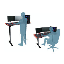 Nitro Concepts Gaming Tisch D16E Carbon Black 1600x800 - elektrisch höhenverstellbar Nitro Concepts Gaming Tisch D16E Carbon Black 1600x800 - elektrisch höhenverstellbar