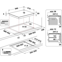 Indukcinė kaitlentė - Whirlpool WB S2560 NE 59 cm 4 Kaitvietės Juoda Indukcinė kaitlentė - Whirlpool WB S2560 NE 59 cm 4 Kaitvietės Juoda