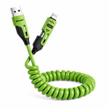USB Įkrovimo Laidas - VAKOSS MLU680G 4-in-1 Laidas 1,5 m 60 W Žalias USB Įkrovimo Laidas - VAKOSS MLU680G 4-in-1 Laidas 1,5 m 60 W Žalias