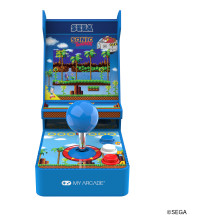 Žaidimų konsolė - My Arcade Sonic The Hedgehog Joystick Player, įvairiaspalvė, 3,5 colio, USB-C, 3,5 mm, USB / AA bateri