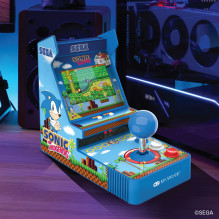 Žaidimų konsolė - My Arcade Sonic The Hedgehog Joystick Player, įvairiaspalvė, 3,5 colio, USB-C, 3,5 mm, USB / AA bateri