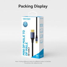 CABLE MINI DP TO DP 2M / BLUE HCFLH VENTION