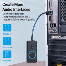 Garso plokštės adapteris USB / 0,15 m CDRBB VENTION Garso plokštės adapteris USB / 0,15 m CDRBB VENTION