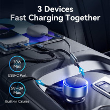 MOBILIOS ĮKROVIKLIS AUTOMOBILIUI USB / 3P JUODAS FFOB0 VENTION MOBILIOS ĮKROVIKLIS AUTOMOBILIUI USB / 3P JUODAS FFOB0 VENTION