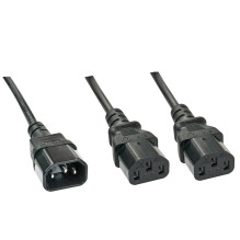 CABLE POWER C14 TO 2 X C13 / 1M 30363 LINDY CABLE POWER C14 TO 2 X C13 / 1M 30363 LINDY