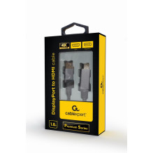 KABELIO EKRANAS PRIEŽASTIS Į HDMI / 1,8M CC-DP-HDMI-4K-6 GEMBIRD