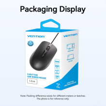 MOUSE USB OPTICAL BLACK / KTABG VENTION MOUSE USB OPTICAL BLACK / KTABG VENTION