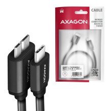 CABLE USB-C TO MICRO-B 1M / SPEED BLK BUMM3-CM10AB AXAGON