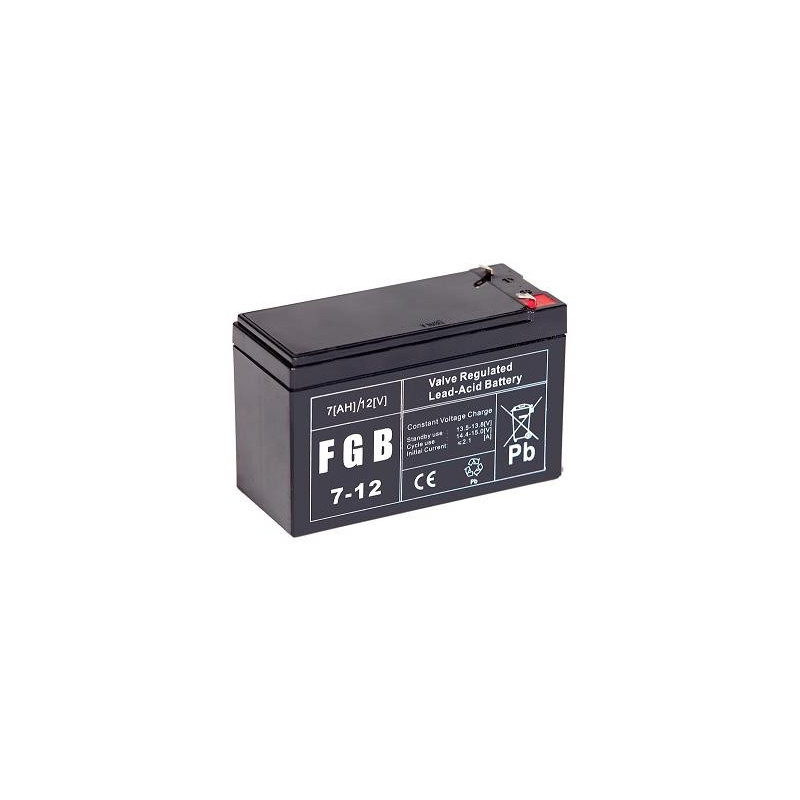 BATTERY 12V 7AH VRLA / FGB7-12 EMU