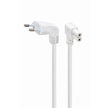 CABLE POWER EU 2.5M ANGLED / PC-184L-VDE-2.5M-W GEMBIRD