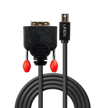 LAIDAS MINI DP Į DVI 3M / JUODAS 41953 LINDY