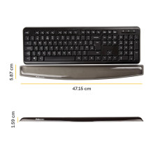 KEYBOARD ACC WRIST SUPPORT / CRYSTALS GEL 9112201 FELLOWES