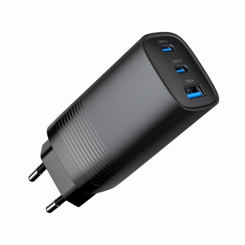 Įkroviklis USB UNIVERSAL QC3.0 / TA-UC-PDQC65-01-BK GEMBIRD