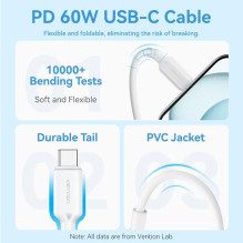 MOBILE CHARGER WALL USB +CABLE / 20W TZ-FEPB0-EU-01 VENTION MOBILE CHARGER WALL USB +CABLE / 20W TZ-FEPB0-EU-01 VENTION