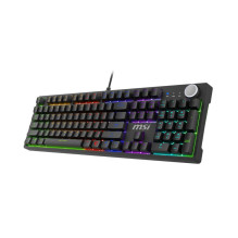 ŽAIDIMŲ KLAVIATŪRA JUODA JAV / FORGE GK310 RAUDONA MSI