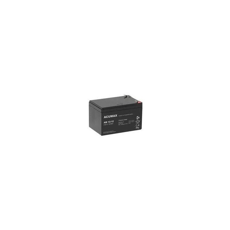 BATTERY 12V 12AH VRLA / AM12-12 ACUMAX EMU