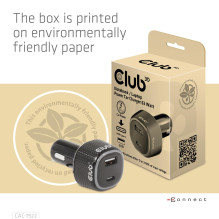 NB CHARGER CAR USB+USB-C / 63W CAC-1922 CLUB3D NB CHARGER CAR USB+USB-C / 63W CAC-1922 CLUB3D