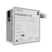 Maitinimo šaltinis, GIGABYTE, GP-P650SS ICE, 650 vatų, efektyvumas 80 PLUS SILVER, aktyvus PFC, MTBF 100 000 valandų, GP